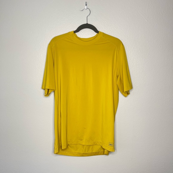 REI Bundle Men's Green Yellow Recycled Polyster Running Outdoor Shirts Large - Picture 9 of 14